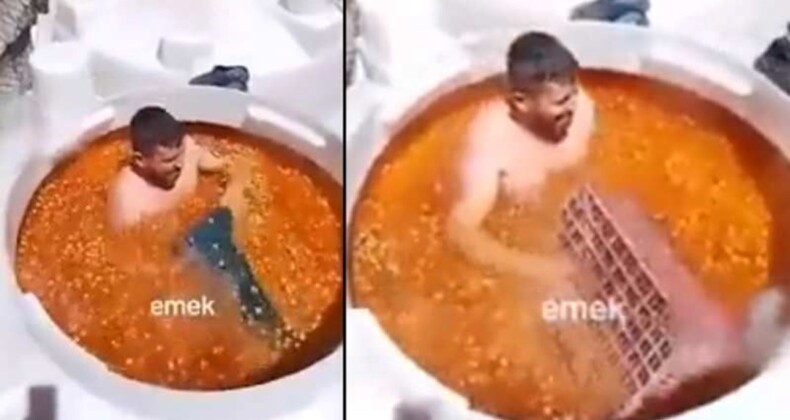 Manisa’da zeytin tankında çıplak sepetlemeye tutuklama