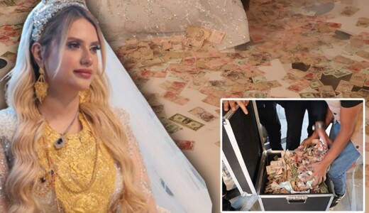 Aşiret düğününde geline 4 kilo altın takıldı