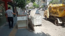 ÇÖP TAKSİLER HAFTA SONU DA MESAİDE